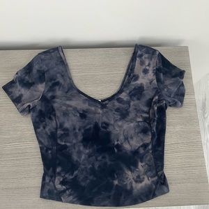 Align Diamond dye navy top